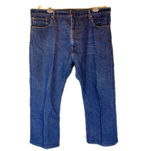 Levi’s 517 stiff cotton big tall men’s medium wash straight jeans size 42 X30